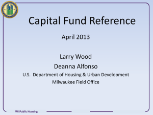 Capital Fund Reference - Wisconsin Association of Housing