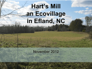 Ecovillage in Efland, NC