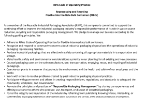 RIPA Code of Operating Practice Reprocessing and Recycling