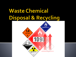 Waste Chemical Disposal and Recycling Guidelines