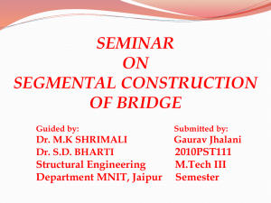 Segmental bridges-A Case Study of Sutong Bridge