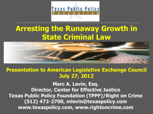 Texas Bar Presentation Marc Levin Texas Public