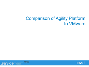 Agility Platform comparison to VMware