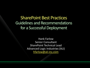 Best Practices to SharePoint Fundamentals