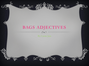 BAGS Adjectives - OhaMadameSimon