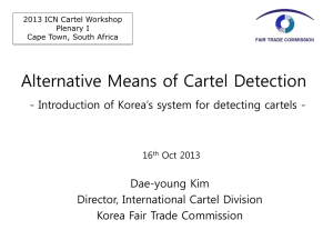 PowerPoint ****** - 2013 ICN Cartel Workshop