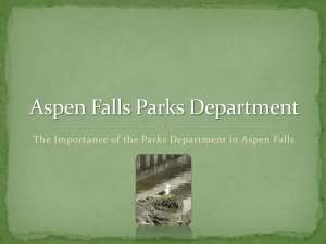 Aspen Falls Parks Department
