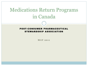 Medications Return Program Presentation