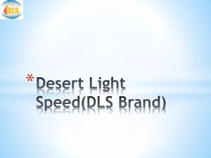 DLS Powerpoint - Desert Light Speed