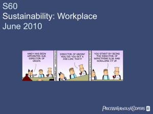 View James Spencer – PwC Sustainable workplace presentation