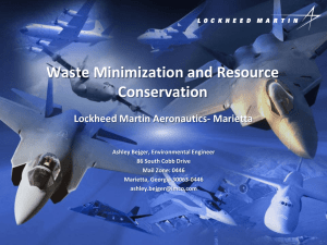 Bejer-Lockheed Martin Waste Minimization