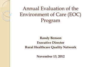 EOC Annual Evaluation of the Management Plan