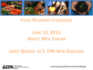 EPA- Food Waste Challenge