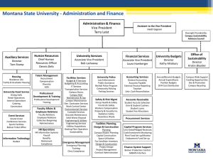 Organizational Chart - Montana State University