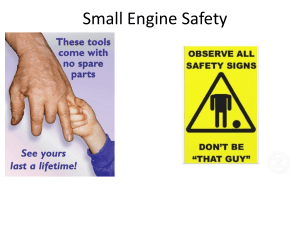 Small Engine Safety - NAAE Communities of Practice