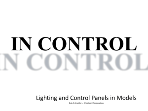 Lighting and Control Panels in Models
