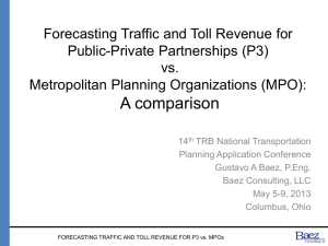 MPO - 15th TRB National Transportation Planning Applications