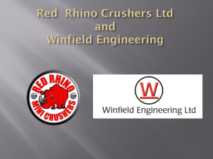 Red Rhino Crushers Ltd and Winfield Engineering