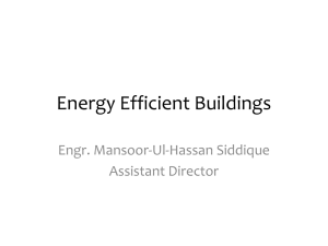 Energy Efficient Buildings