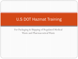 U.S DOT Hazmat Training