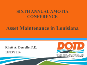 Asset Maintenance in Louisiana