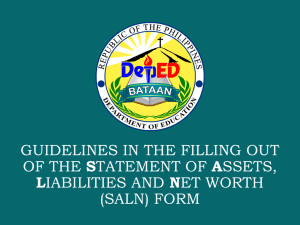 SALN Guidelines - DepED