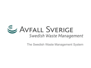Municipal waste - Avfall Sverige