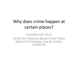 Why does crime happen at certain places?