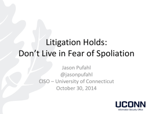 Litigation Hold Presentation