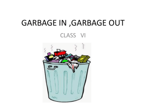 chapter 16 garbage in ,garbage out