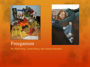 Freeganism powerpoint project better