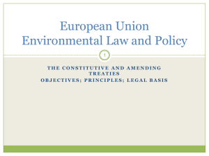 European Union Environmental Law and Policy