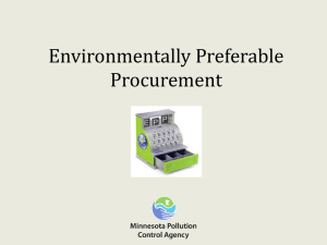 Environmentally Preferable Procurement