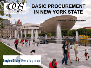 Doing Business with New York State