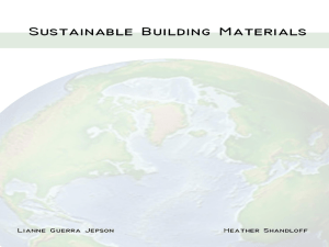 Sustainable Building Materials - UF