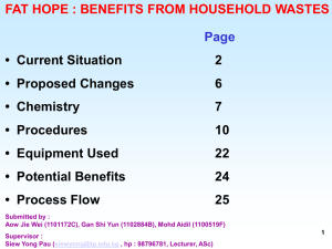 fat hope : benefits from household wastes