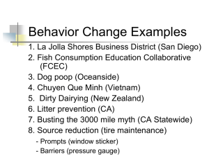 Behavior Change PPT 4 - Contra Costa Clean Water Program