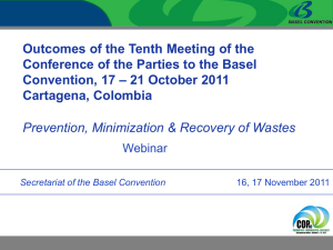 Basel Convention - Geneva Environment Network