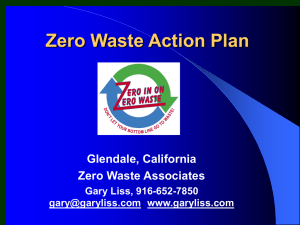 Zero Waste Action Plan - Earth Resource Foundation