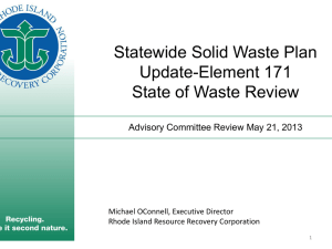 rhode island resource recovery corporation: an overview for police
