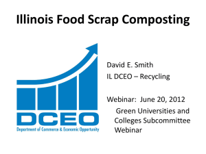 Illinois DCEO`s Food Scrap Composting Grant (FSCRAP)