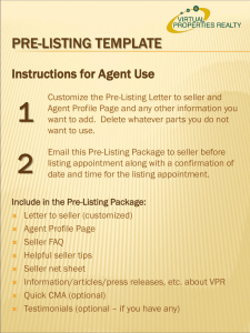 Pre-listing template - Virtual Properties Realty