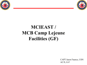 Camp Lejeune Facilities PPT