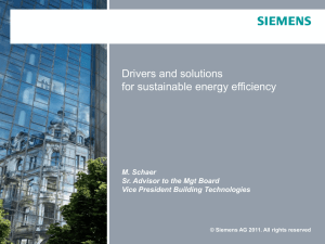 Martin Schaer, Vice President, Siemens Building Technologies