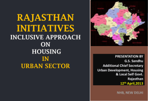 AFFORDABLE HOUSING RAJASTHAN INITIATIVES