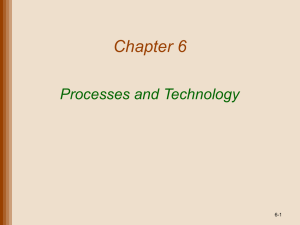 Processes, Technology, and Capacity