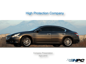 HPC Armoring Process - High Protection Company