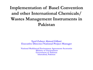 Basel Convention on the Control of Transboundary Movements of