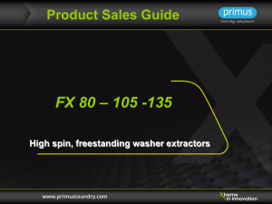 Product Sales Guide FX 80 – 105 -135