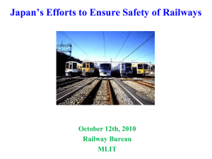 Japan`s Efforts to Ensure Safety of Railways
